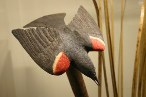 Red-winged Blackbird, Carved by Bob Spear