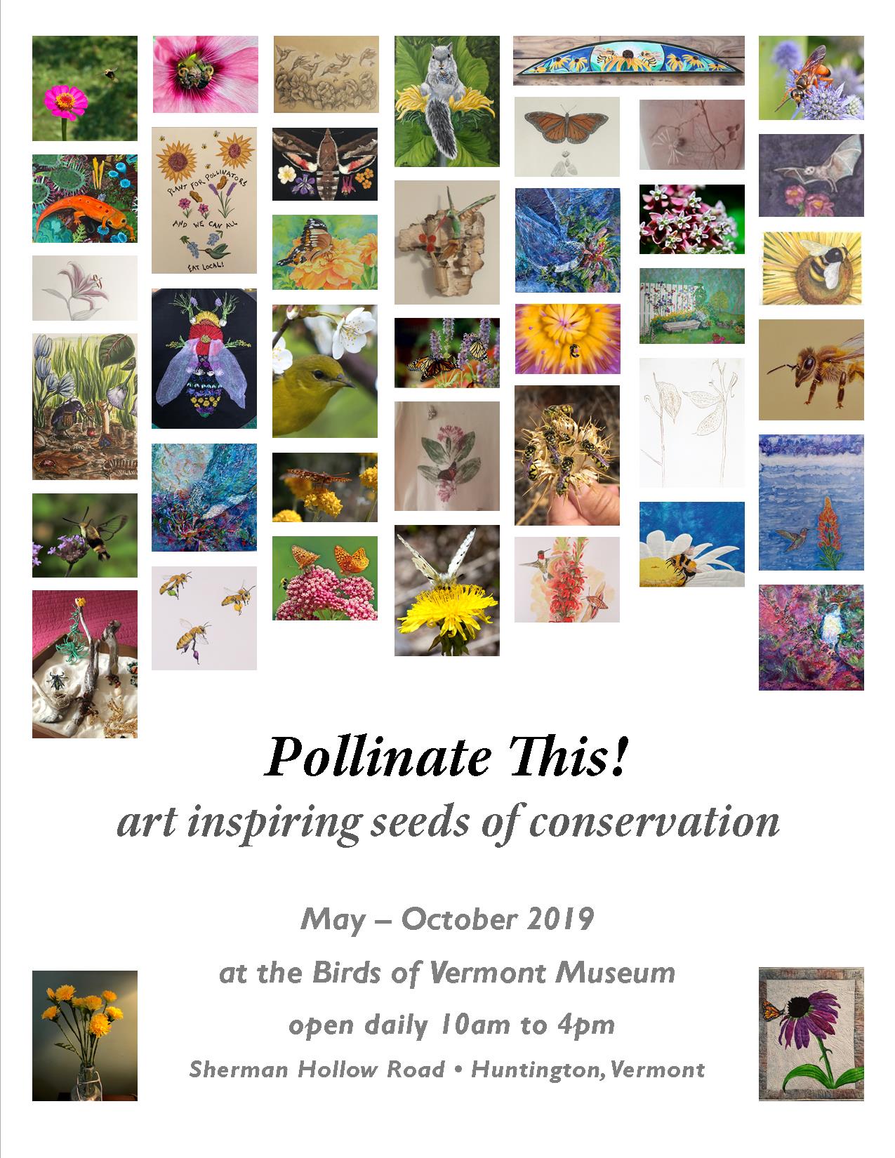 Thumbnails of art accepted for Pollinate This show