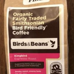 Birds and Beans Coffee: Kingbird espresso roast)