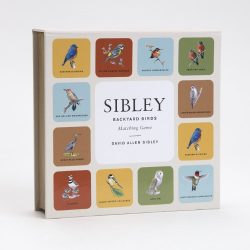 Sibley matching game: front of box (shows nine sample cards)